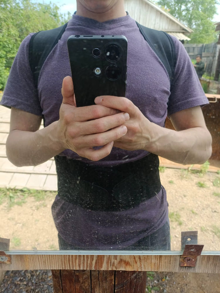SlouchFix Pro worn by a customer